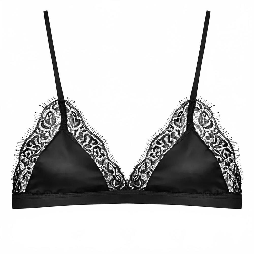 NEW WAVERLES women's lace bralette in black